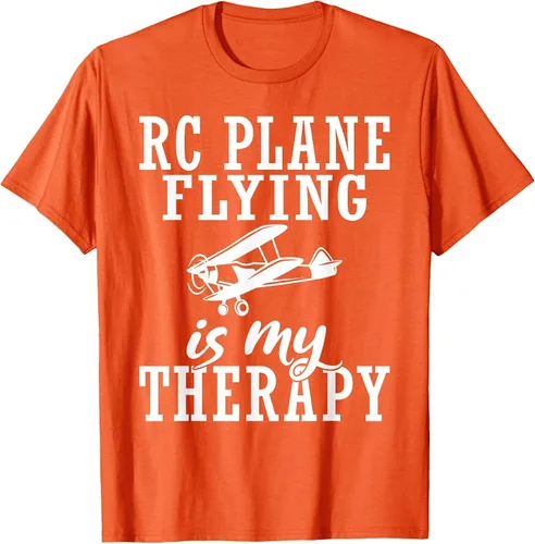 Vista 46 de RC Plane Flying is My Therapy RC Plane T-Shirt Asphalt Grey