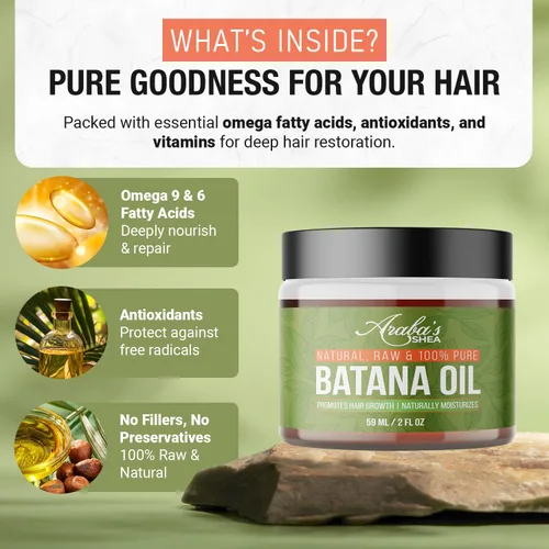 Vista 7 de Aceite de batana crudo para el crecimiento del cabello, 100 % puro, orgánico de 2 onzas, aceite de batana de Honduras para cabello grueso, fuerte
