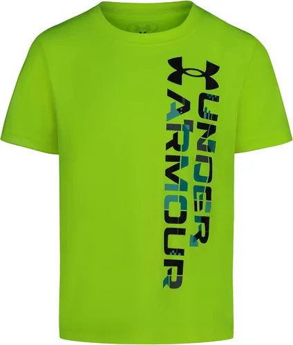 Vista 9 de Under Armour Boys' Short Sleeve Wordmark Graphic T-Shirt, Relaxed Fit Black Tech Wordmark