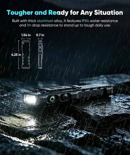 Vista 6 de Linterna recargable de 900Lumens LED, linterna magnética