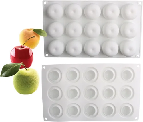 Vista 35 de OCPO KITCHEN Moldes de silicona con forma de corazón 3D para hornear pasteles de mousse, molde de silicona 3D para dulces, pastelería, chocolate