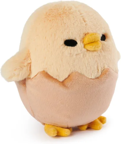 Vista 2 de GUND Sanrio Gudetama - Animal de peluche Lazy Egg, juguete de peluche Shakipiyo Chick para niños de 1 año en adelante, 5