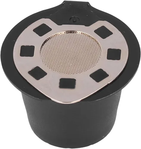 Vista 6 de Cápsulas de café reutilizables para Nespresso, cápsulas de café de acero inoxidable con cepillo para cuchara, taza de cápsula de 1.7 fl oz cápsulas