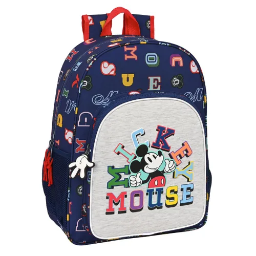 Vista 2 de Mochila Escolar Mickey Mouse Clubhouse Only one Azul marino 33 x 42 x 14 cm