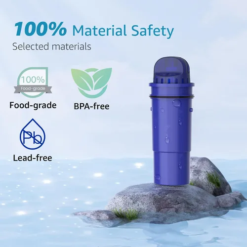 Vista 3 de AQUA CREST Filtro de agua para jarra certificado NSF, repuesto para jarras y dispensadores Pur® PPT700W, CR-1100C y PPF951K (paquete de 3)