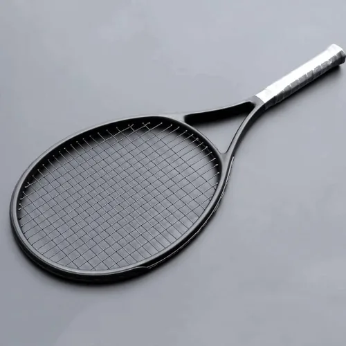 Vista 3 de 40-55 LBS Ultraligero Negro Raquetas de Tenis de Carbono Pádel Encordado 4 3/8 Raqueta de Tennisraqueta
