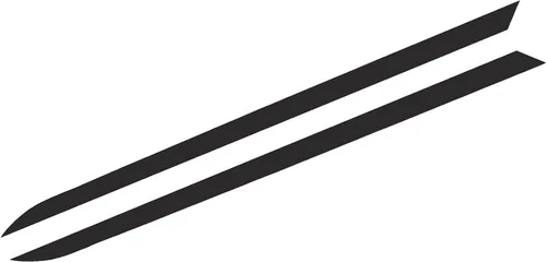 Vista 3 de Xotic Tech Spears - Calcomanías para capó a rayas, estilo deportivo, compatible con Ford F-150 2015-2021 (negro mate)