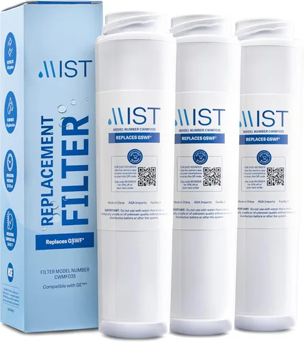 Vista 10 de Mist Filtro de agua GSWF de repuesto compatible con modelos GE: GSWFDS, 100749-C, 100810/A, 238C2334P001, Kenmore 46-9914, 1 paquete - Mist