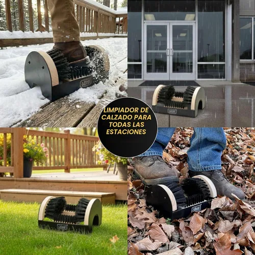 Vista 8 de Limpiador de botas resistente, para uso montado o portátil, madera