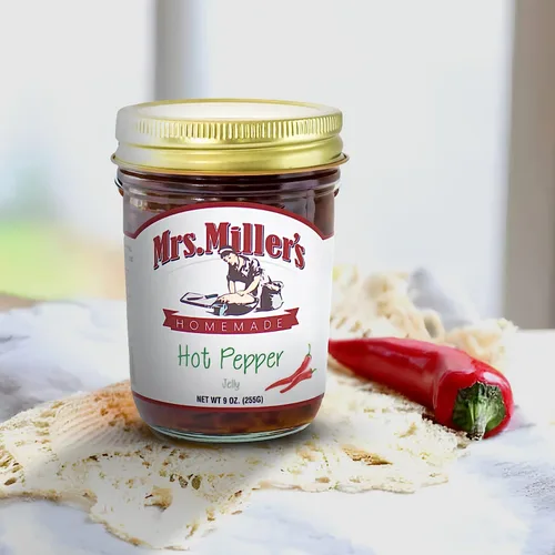 Vista 2 de Mrs. Miller's Hot Pepper Jelly 9 onzas (paquete de 2)