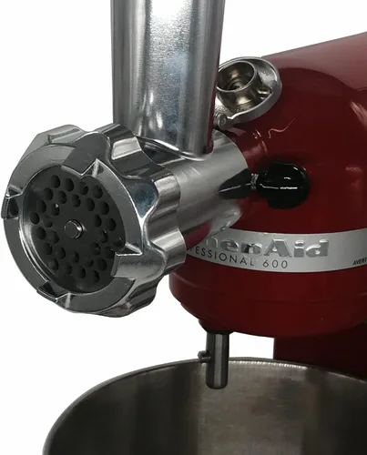 Vista 2 de Accesorio de repuesto para picadora de carne con kit de relleno de salchichas y bandeja de alimentos, compatible con KitchenAid Artisan Series 5