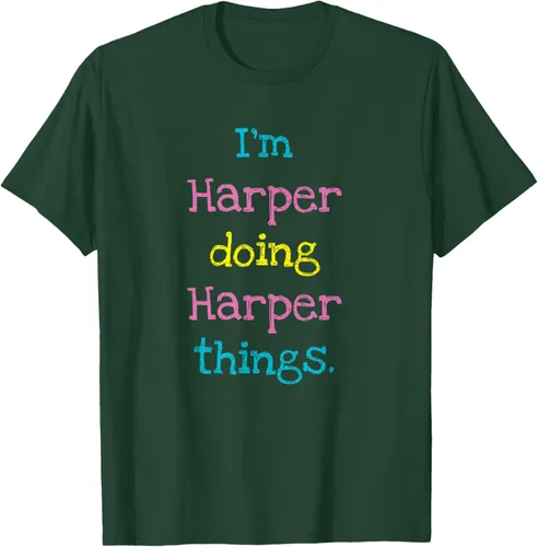 Vista 66 de Harper - Camiseta de regalo para niños con texto personalizado