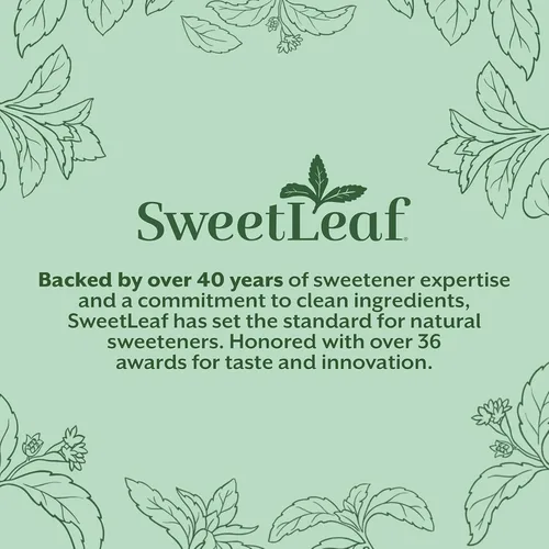 Vista 9 de SweetLeaf Tarro agitador de polvo orgánico puro de estevia, edulcorante cero calorías con extracto puro de hoja de stevia, sin aditivo edulcorante