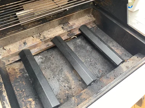 Vista 6 de C2630A (paquete de 3) Kit de tubo de quemador de hierro fundido de 15 13/16 pulgadas, piezas de repuesto para parrilla de gas Jennair