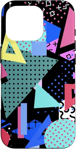Vista 20 de 80s Geometric Memphis Pattern Vintage 1980s 90s Phone Cover Case for iPhone 17
