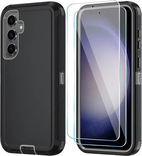 Vista 17 de ONOLA Funda para teléfono Samsung Galaxy S24 FE con protector de pantalla HD, funda para teléfono de servicio pesado resistente a golpes y caídas