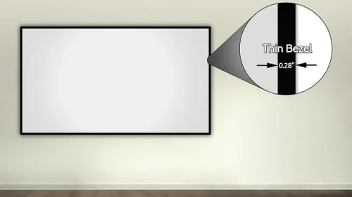 Vista 3 de Silver Ticket Products Serie S7 - Marco fijo de cine en casa de 6 piezas, marco fijo 4K/8K Ultra HD, HDTV, HDR y pantalla de proyección 3D activa
