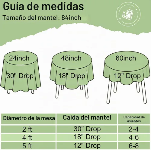Vista 7 de misaya Paquete de 4 manteles desechables de plástico, mantel redondo impermeable de 84 pulgadas, a prueba de fugas y resistentes manteles