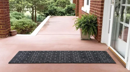 Vista 4 de Unique Loom Sabrina Soto Outdoor Collection - Alfombra geométrica, moderna, vibrante y enrejada contemporánea, 2 pies 0 pulgadas x 6 pies