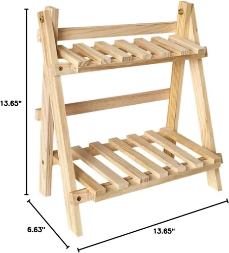 Vista 10 de Beaupretty Estante organizador Soporte de almacenamiento Estante de tocador de madera Estante de escritorio Almacenamiento en el hogar