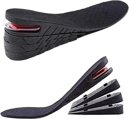Vista 10 de Plantillas de aumento de altura de 2 capas para hombres, inserciones de altura de zapatos para hacerte más alto, suelas de elevación invisibles