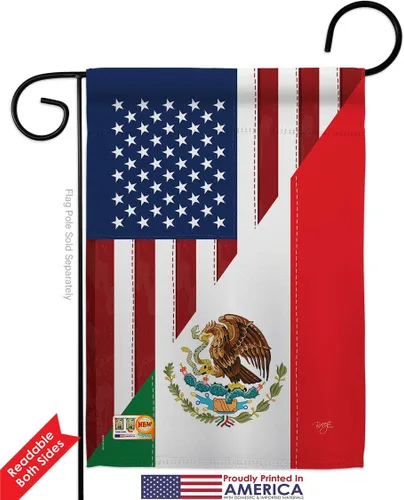 Vista 4 de Juego de banderas de la amistad de Estados Unidos y México, juego de banderas regionales de Estados Unidos, alianza mundial, país, área particular