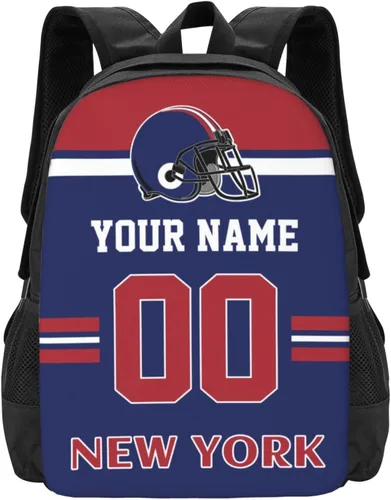 Vista 34 de Mochila de estilo de fútbol personalizado Mochila personalizada con nombre y número Mochilas personalizadas de alta capacidad bolsa regalos, Arizona