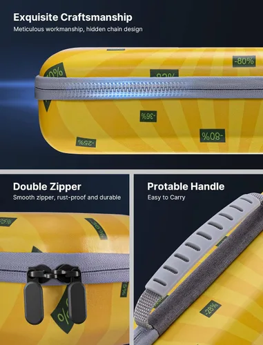 Vista 6 de JSAUX Funda de transporte compatible con la cubierta de vapor funda rígida protectora de transporte con adaptador de CA integrado almacenamiento