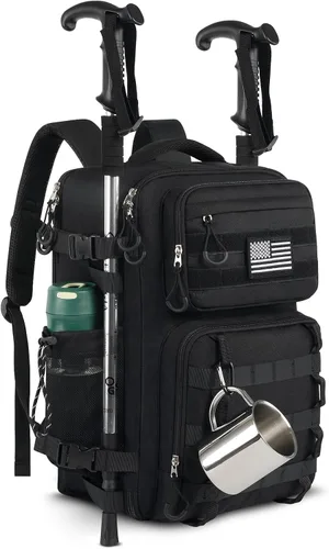 Vista 2 de Legestori Mochila táctica militar de 25L para hombres, mochila Molle de alta resistencia para 3 días, mochila Molle Army grande, Rucasack, viajes