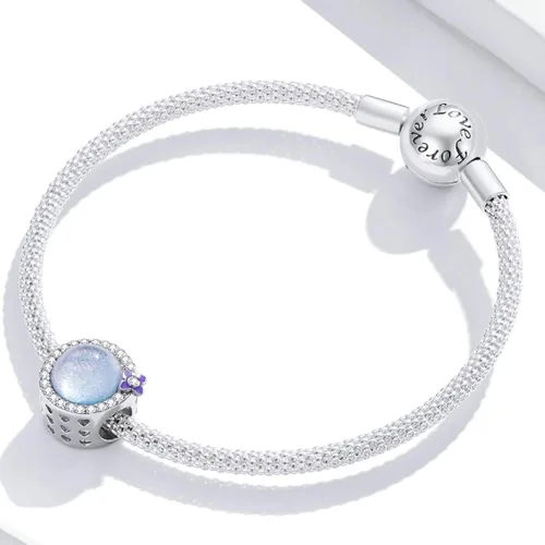 Vista 2 de 925 Sterling Silver Bead Charms for Jewelry Bracelets Exquisite Statement Charm for Necklaces for Women and Teen Girls Holiday Christmas Gifts