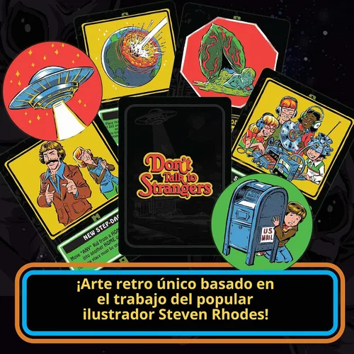 Vista 2 de Cryptozoic Entertainment Don't Talk to Strangers - Juego de mesa - 1-4 jugadores - Steven Rhodes Artwork - Dynomite