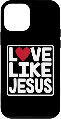 Vista 16 de iPhone 16 Love Like Jesus Valentines Day Heart Case