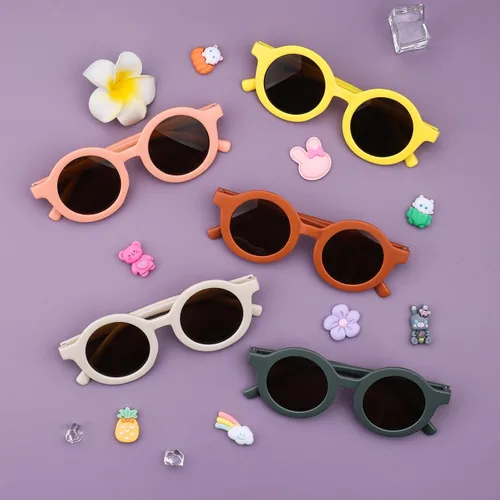 Vista 4 de Kids Sunglasses Bulk, 16 Pairs Cute Round Sunglasses Party Favors Glasses for Kids Boys Girls Toddler Sunglasses Beach Party Favors