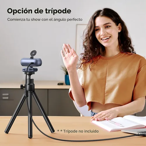 Vista 8 de UGREEN Cámara web 2K para PC Ultra HD 1080P Cámara web con micrófono, cámara de PC con cubierta de privacidad, cámara web USB para transmisión