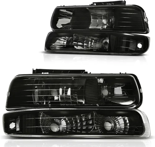 Vista 23 de DWVO Faros delanteros compatibles con Chevy Silverado 1500 1500 HD/2003-2004 Silverado 2500/2003-2006 Silverado 2500HD 3500/2003-2006 Avalanche 1500
