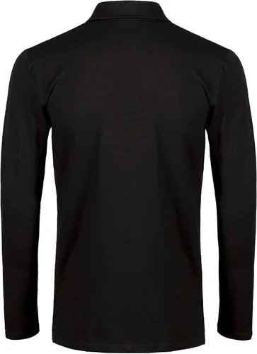Vista 6 de Camisas polo de algodón para hombre, manga larga, absorben la humedad, camisas de golf con cuello
