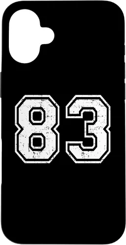 Vista 23 de 83 Number Eighty-Three Team Sports Grunge Varsity Matching Case for iPhone 16