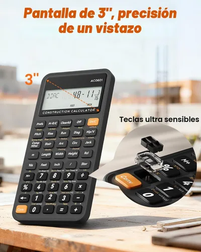Vista 3 de Calculadora de Construcción Industrial y Científica ROATEE: Calculadora de Ingeniería para Contratista, Carpintero, Calculadora de Bolsillo