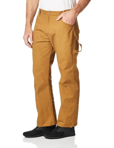 Vista 7 de Dickies Jeans de carpintero para hombre, ajuste relajado, pierna recta, Negro, 30 x 30