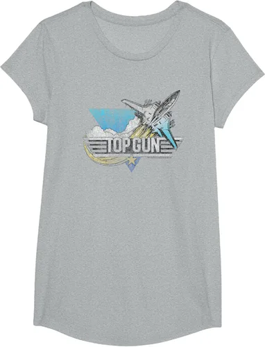 Vista 42 de Top Gun Illustrated F-14 Triangle Art Camiseta, Azul / Patchwork, S Azul Marino