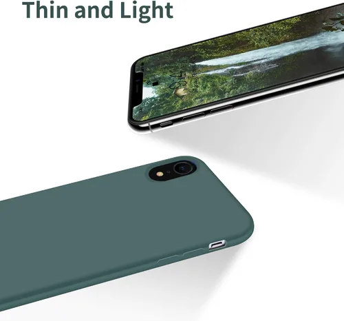 Vista 4 de OTOFLY Funda para iPhone XR, Protección contra Caídas de Grado Militar, Funda Protectora con Parachoques de Cuerpo Completo de Goma de Silicona