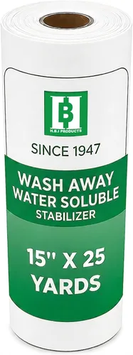 Vista 10 de Estabilizador Lavable Soluble en Agua 20,32 x 20,32 cm Piezas Cortadas para Bordado a Máquina y a Mano - Compatible con Bastidores 4x4 100 Hojas