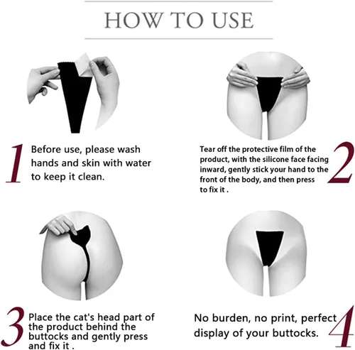 Vista 3 de Tanga invisible con cuerda en C, sin costuras, sin tirantes, en forma de C, para mujer
