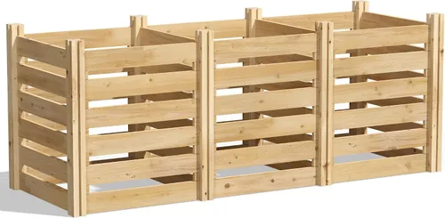 Vista 9 de Greenes Fence Compostador de madera de cedro, 24 pulgadas de ancho x 24 pulgadas de largo x 31 pulgadas de alto/77.3 galones - Fabricado en Estados