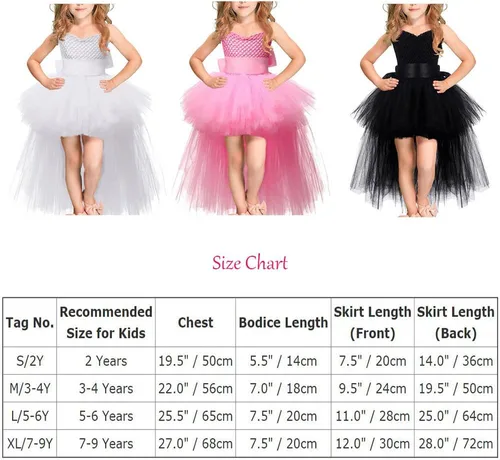 Vista 6 de Vestido tutú hecho a mano para niñas, vestido de cumpleaños de flores altas, vestido de tul para niños, boda, dama de honor, fiesta, graduación