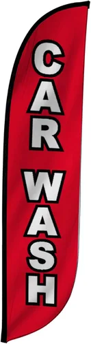 Vista 33 de LookOurWay Bandera de plumas, bandera publicitaria de 12 pies de alto para promoción de negocios y eventos, solo bandera, detalles automáticos