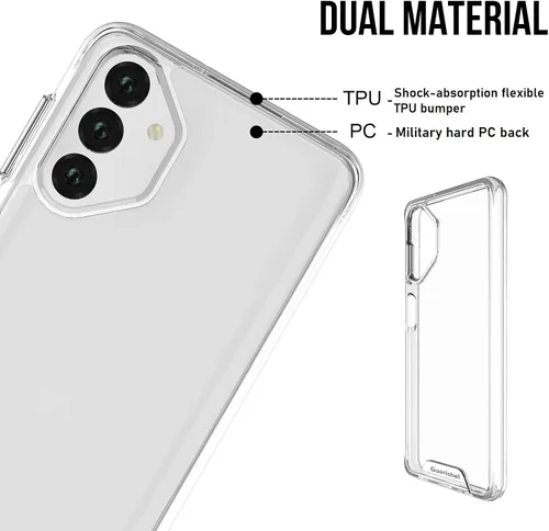 Vista 2 de Funda transparente para teléfono celular, Samsung Galaxy A13 5G/4G [protección militar contra caídas, ajuste delgado, sin amarillamiento]