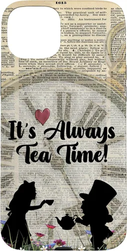 Vista 9 de iPhone 16 It's Always Tea Time! Funda Alicia y el Sombrerero Loco