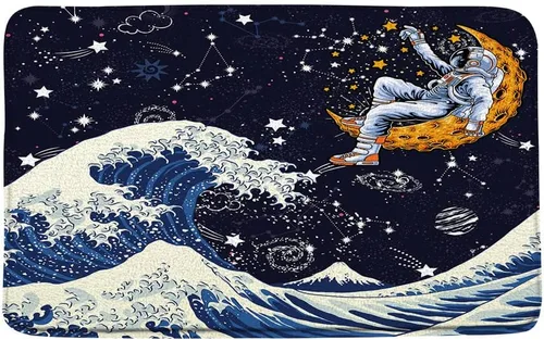 Vista 8 de GCTNBJL Tapete de baño de tentáculos de pulpo, tentáculos kraken, océano, animales marinos, vintage, vida marina subacuática, boceto, arte