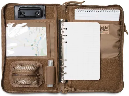 Vista 4 de Fundas tácticas para cuadernos, sistema de cubierta militar para cuadernos, compatible con cuadernos A5 y planificadores diarios de 5.5 x 8.5